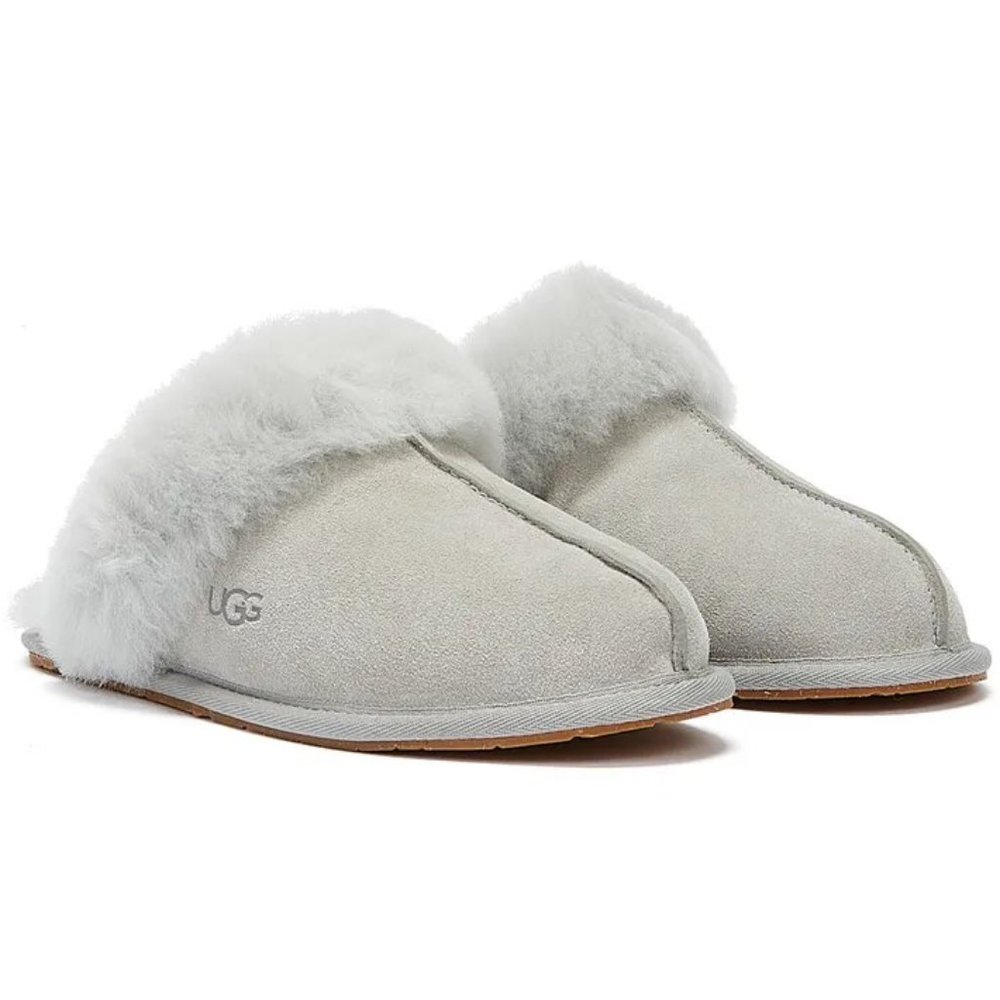 New UGG Scuffette II Grey Gray Slip On Slippers Shoes Flats 8